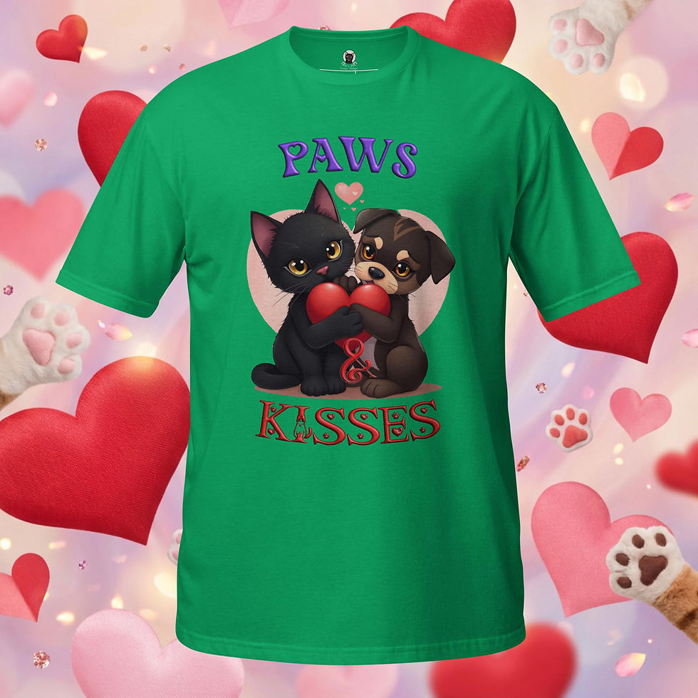 Thumbnail: Paws & Kisses Unisex T-Shirt