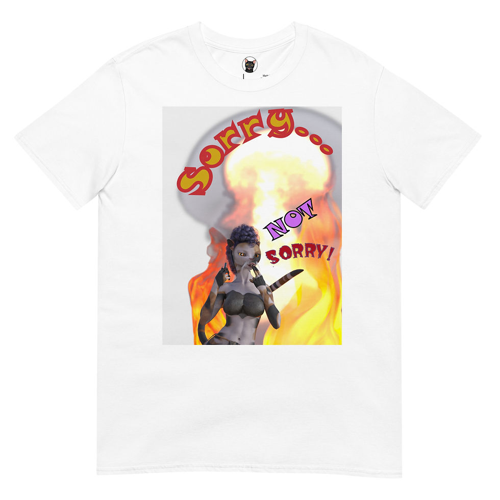 Thumbnail: "Not Sorry" Short-Sleeve Unisex T-Shirt White