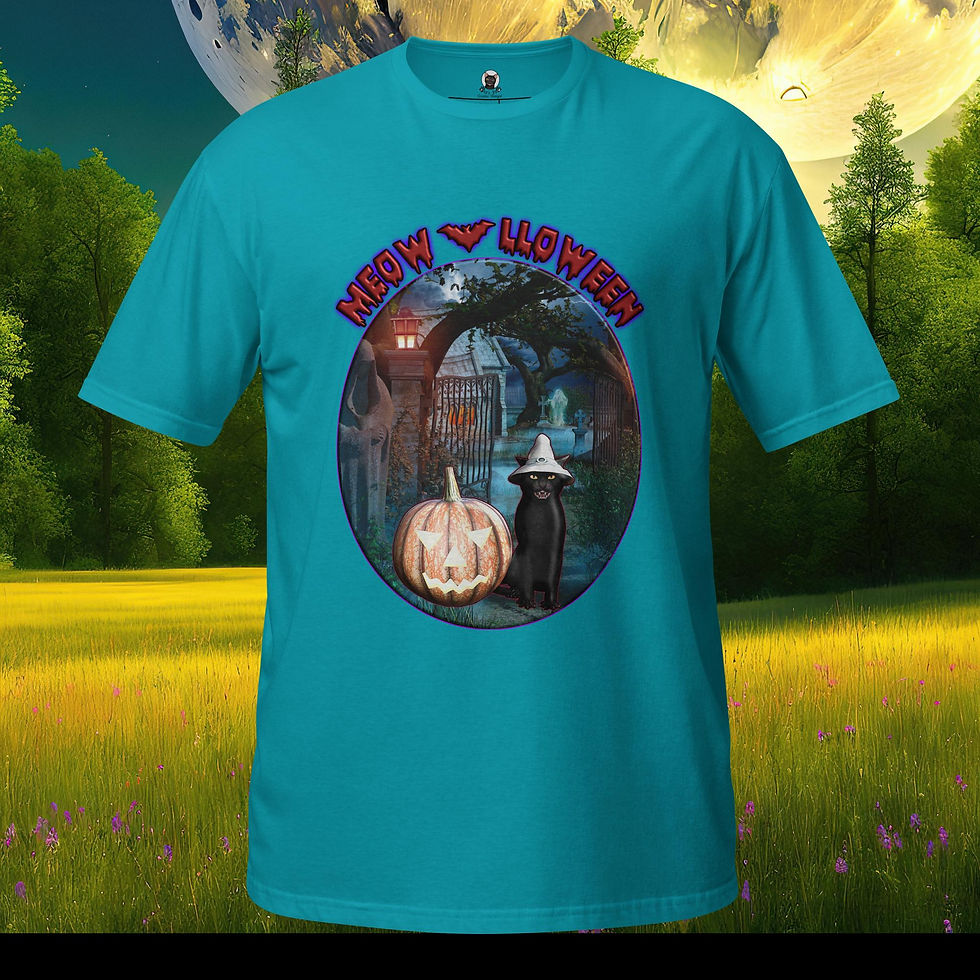 Thumbnail: Meow-lloween Unisex T-shirt