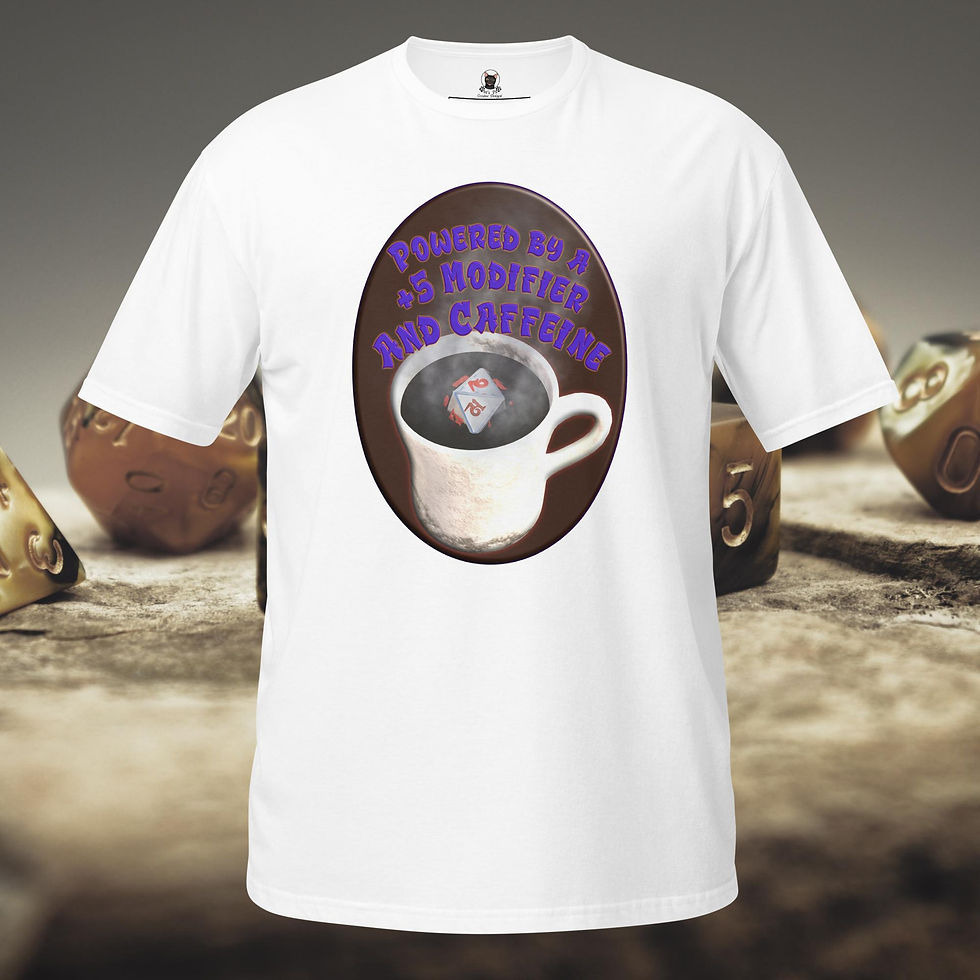 Thumbnail: Plus 5 Modifier and Caffeine Unisex T-Shirt