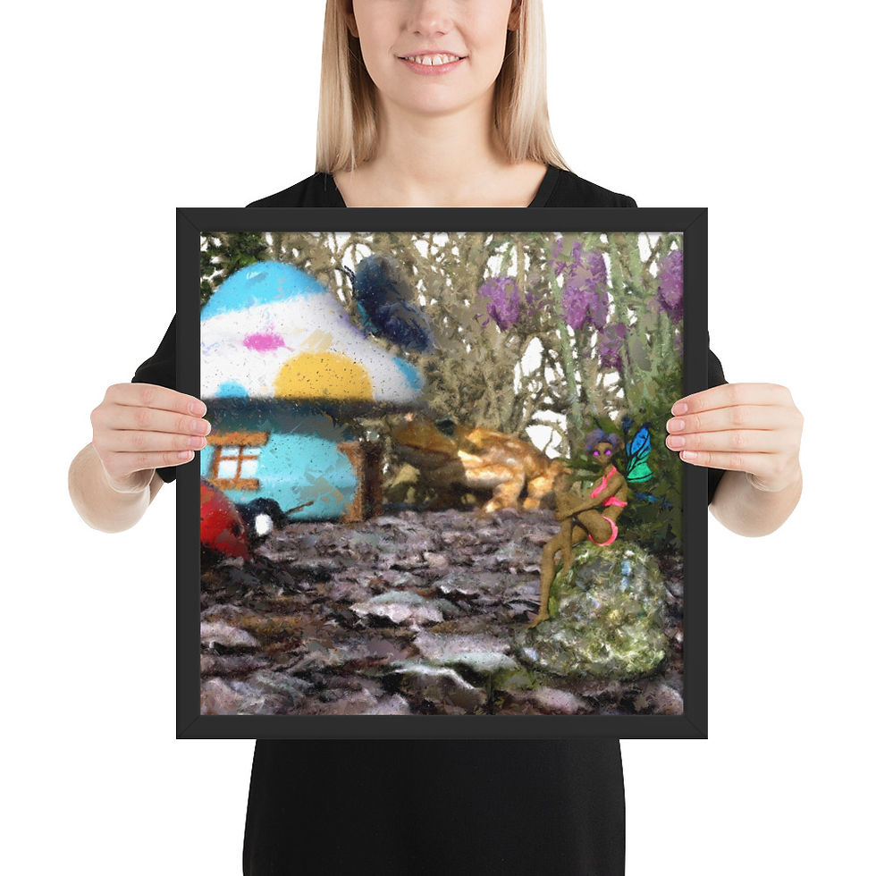 Thumbnail: "Garden" Framed photo paper poster