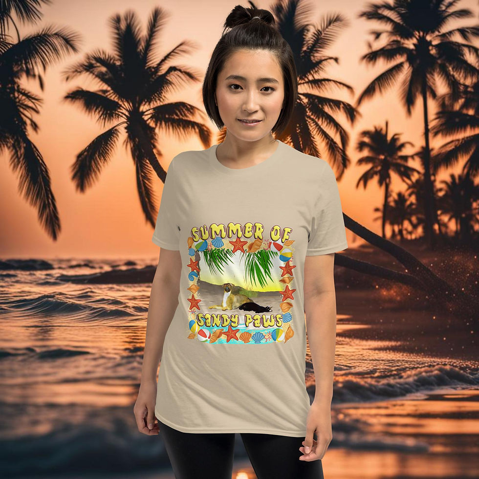 Thumbnail: Sandy Paws Unisex T-Shirt