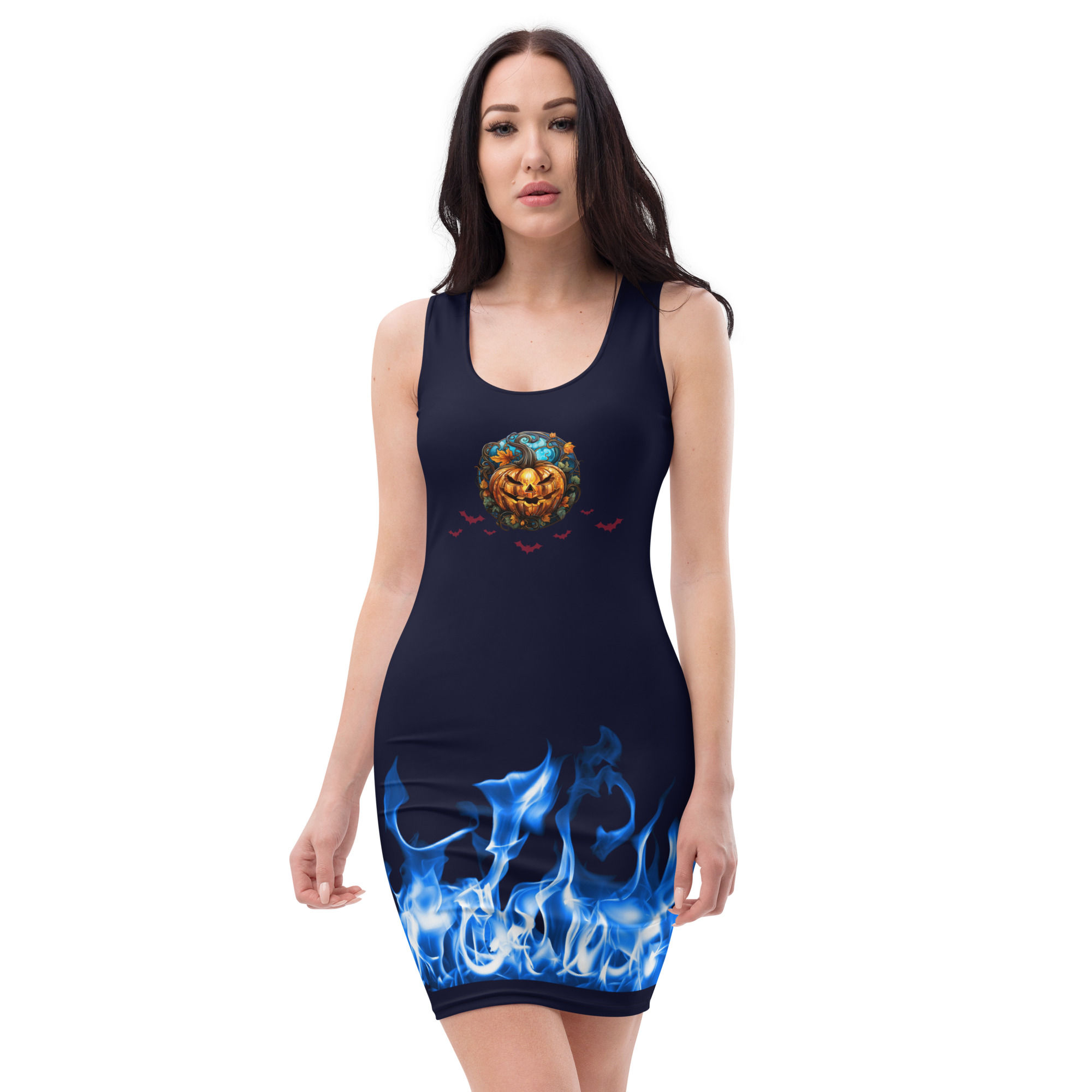 Halloween Pumpkin Tube Dress