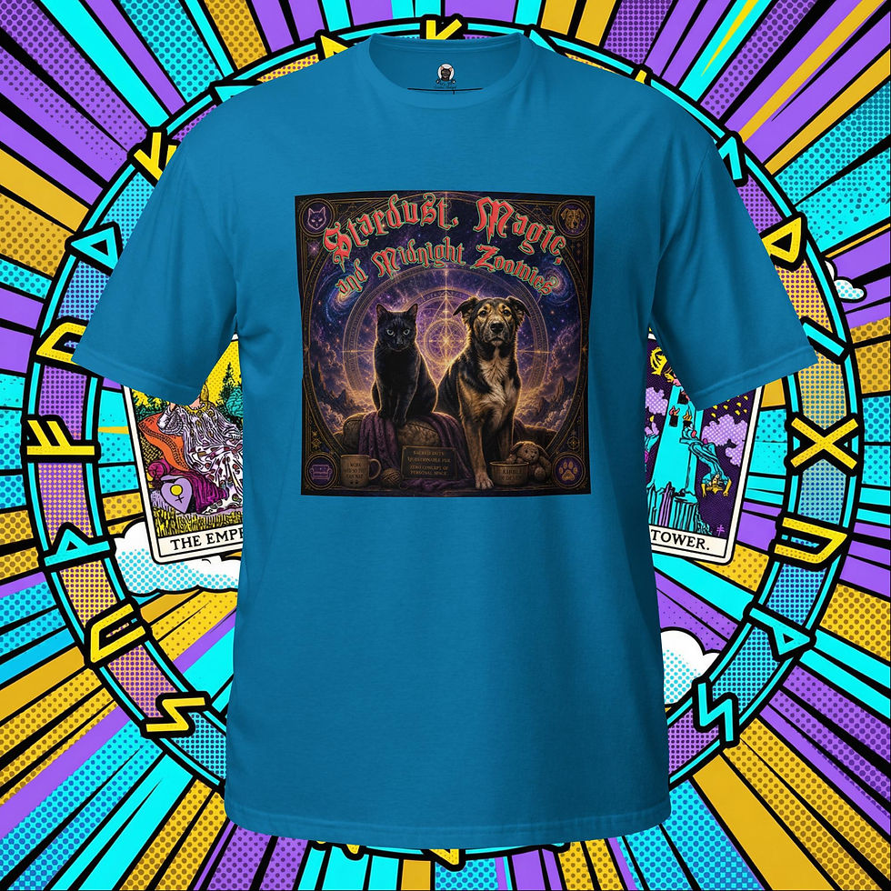 Thumbnail: Stardust Magic and Midnight Zoomies Unisex T-Shirt