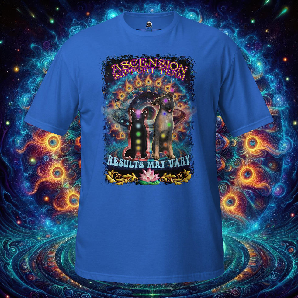 Ascension Support Team Funny Cat & Dog Third Eye Cat Spiritual Pet Unisex Tee