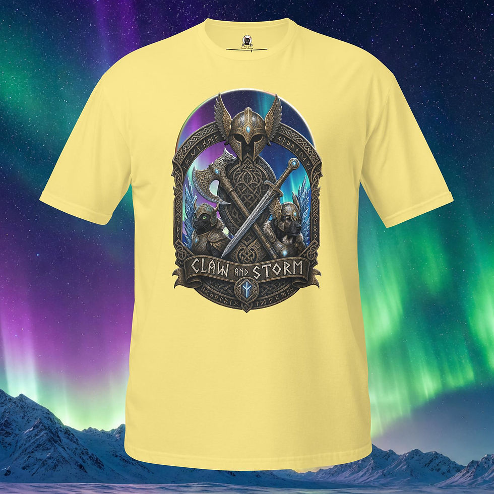 Thumbnail: Claw and Storm Viking Warrior Unisex T-Shirt