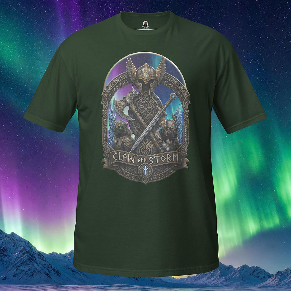 Claw and Storm Viking Warrior Unisex T-Shirt
