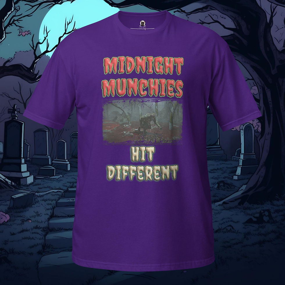 Thumbnail: Midnight Munchies Hit Different Unisex T-Shirt