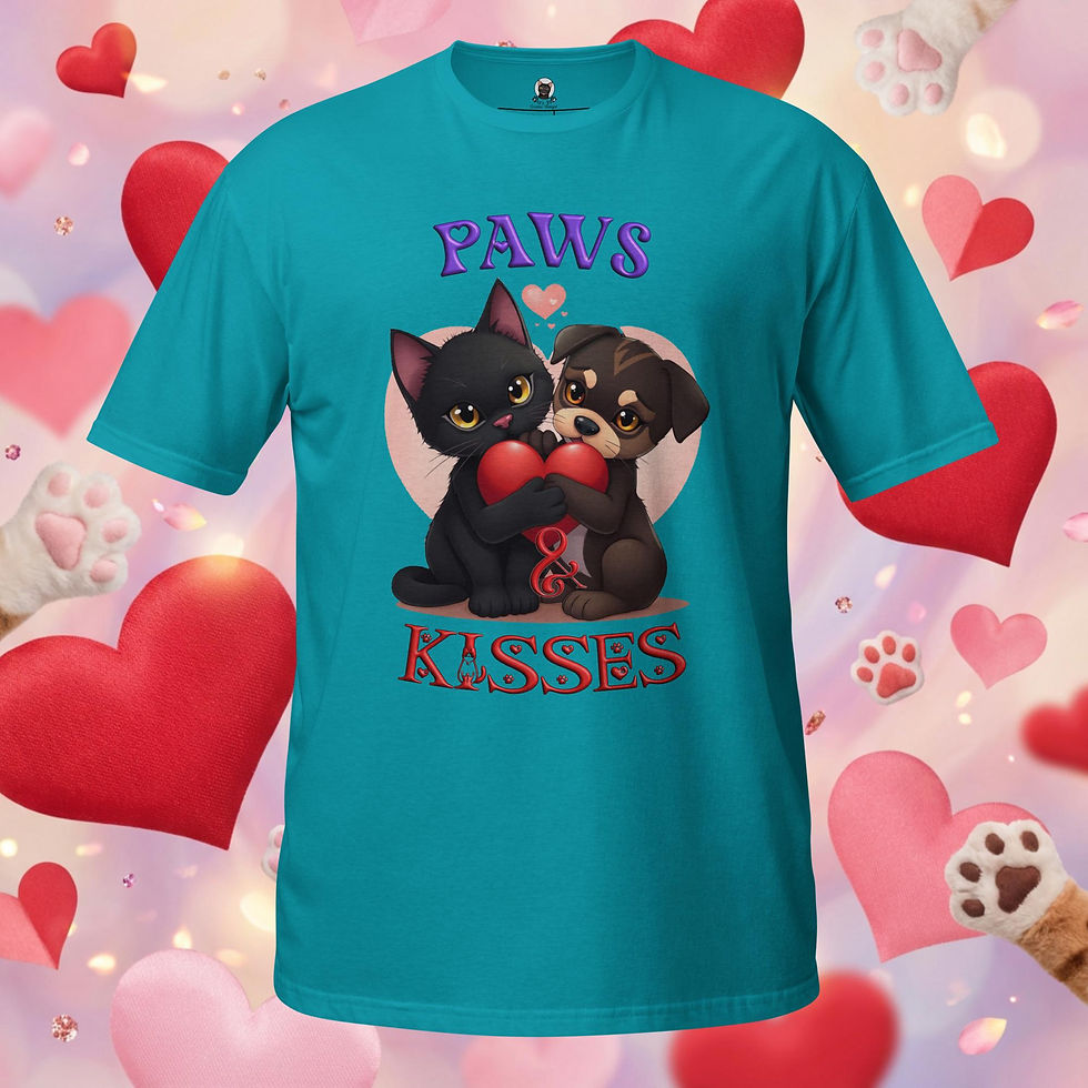 Thumbnail: Paws & Kisses Unisex T-Shirt