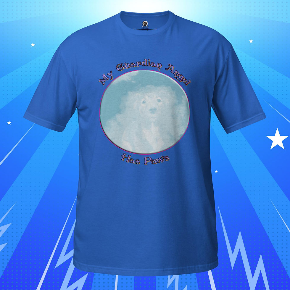 Thumbnail: My Guardian Angel Has Paws Unisex T-Shirt