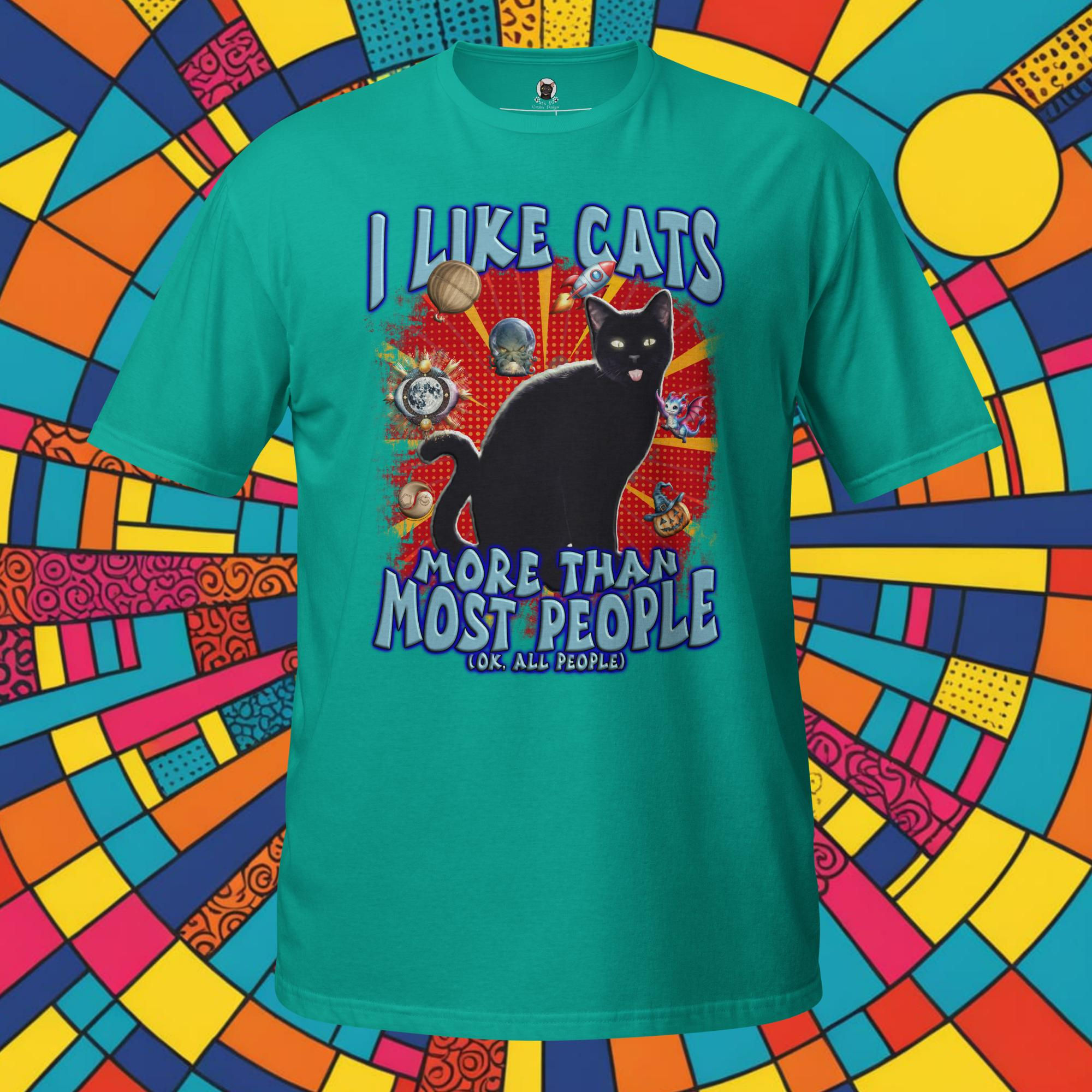 I Like Cats More Than Most People Unisex T-Shirt
