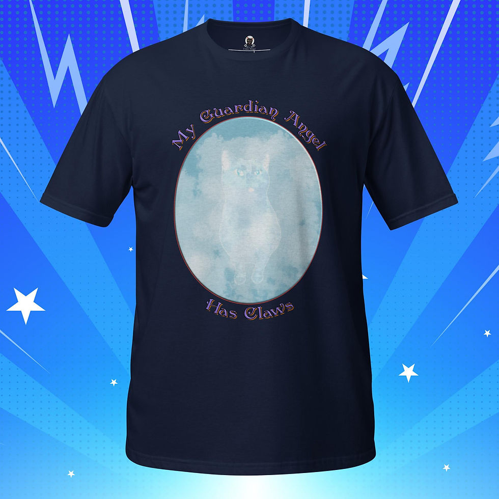 Thumbnail: My Guardian Angel Has Claws Unisex T-Shirt