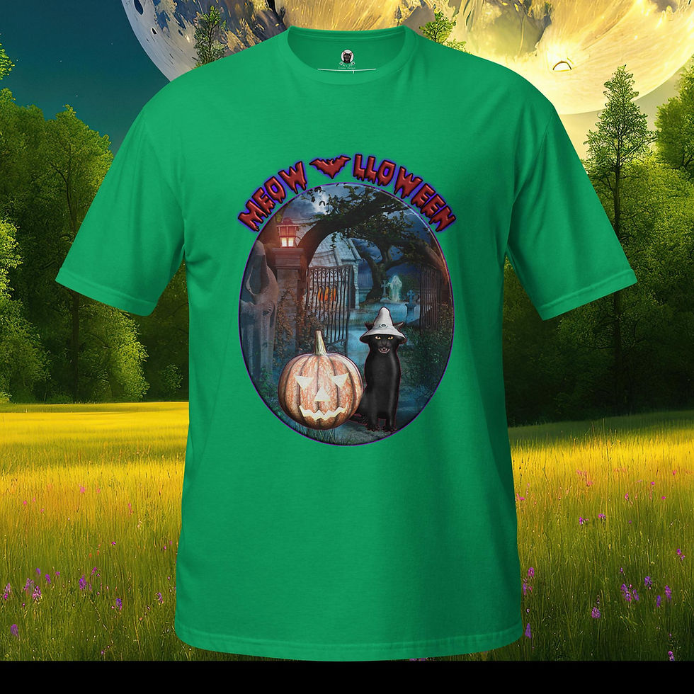 Thumbnail: Meow-lloween Unisex T-shirt