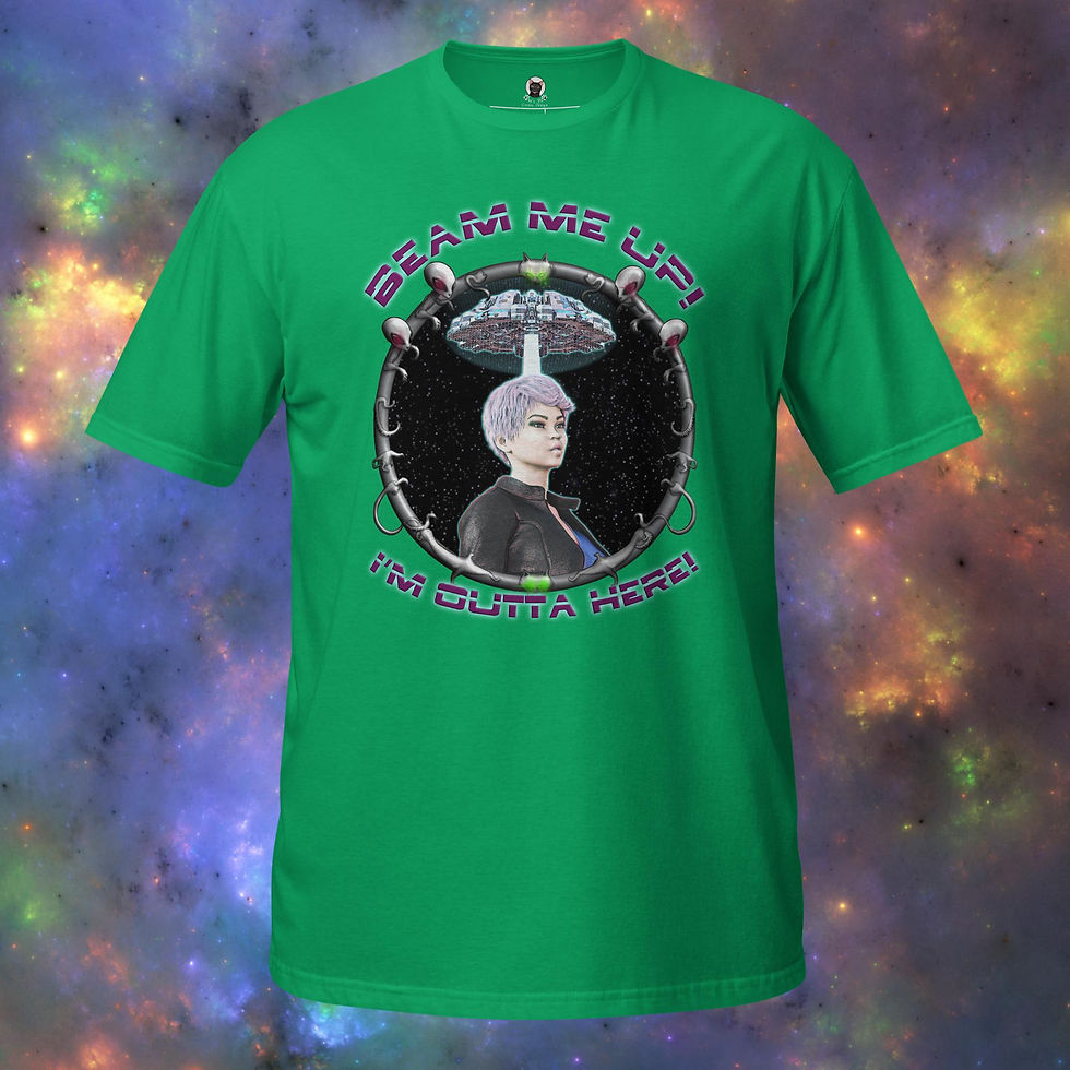 Thumbnail: "Beam Me Up – I'm Outta Here!"  Unisex T-Shirt