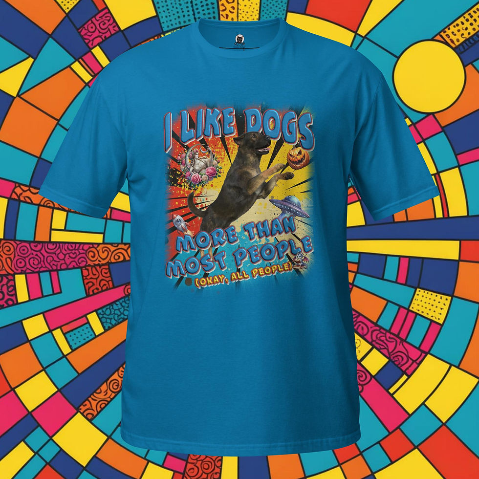 Thumbnail: I Like Dogs More Than Most People Unisex T-Shirt