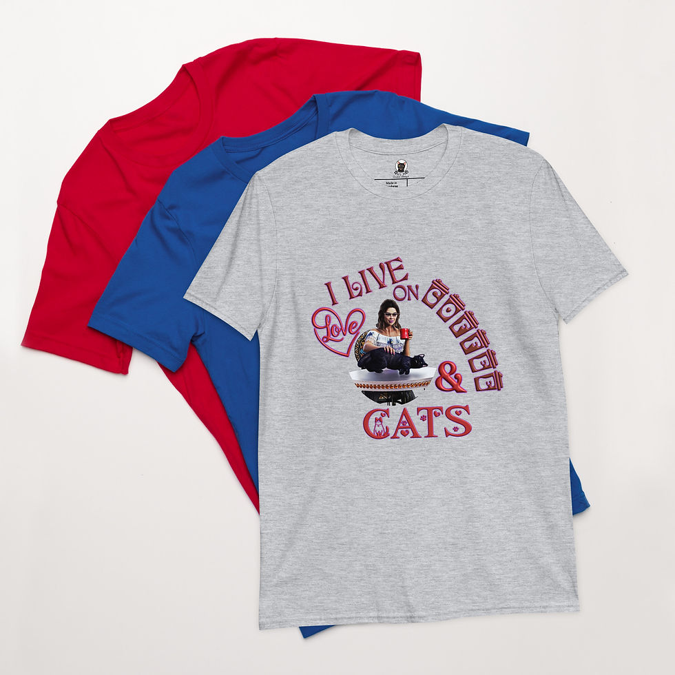 Thumbnail: Love Coffee Cats Unisex T-Shirt
