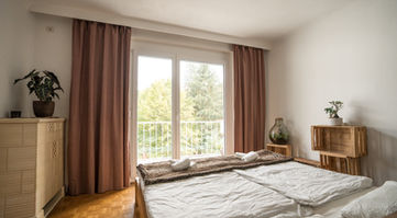 Klimt Sanmar Apartment Schlafzimmer mit Ausblick