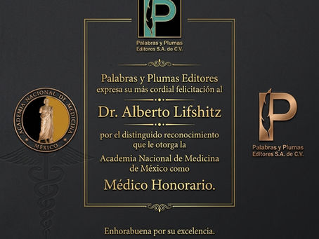       ¡Felicidades al Dr. Alberto Lifshitz G.!