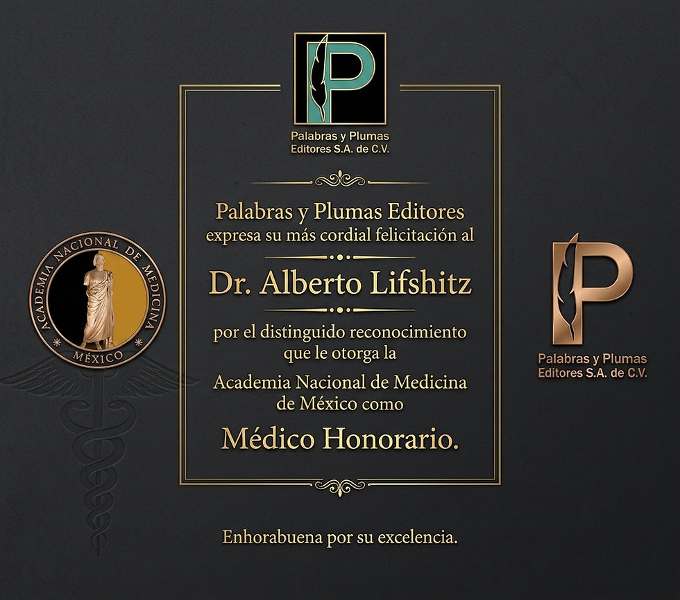 ¡Felicidades al Dr. Alberto Lifshitz G.!