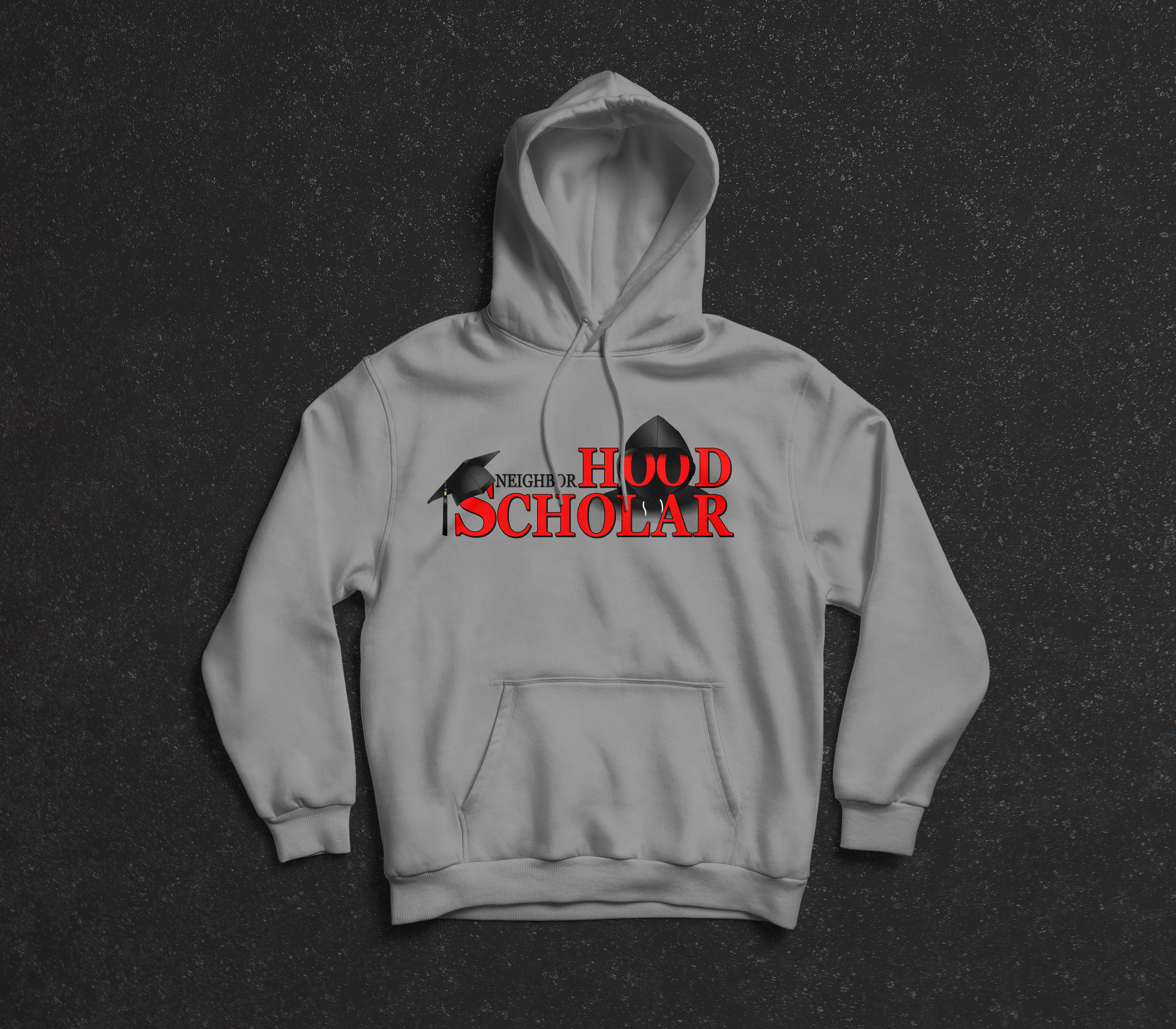 NHS Original Grey & Red Hoodie