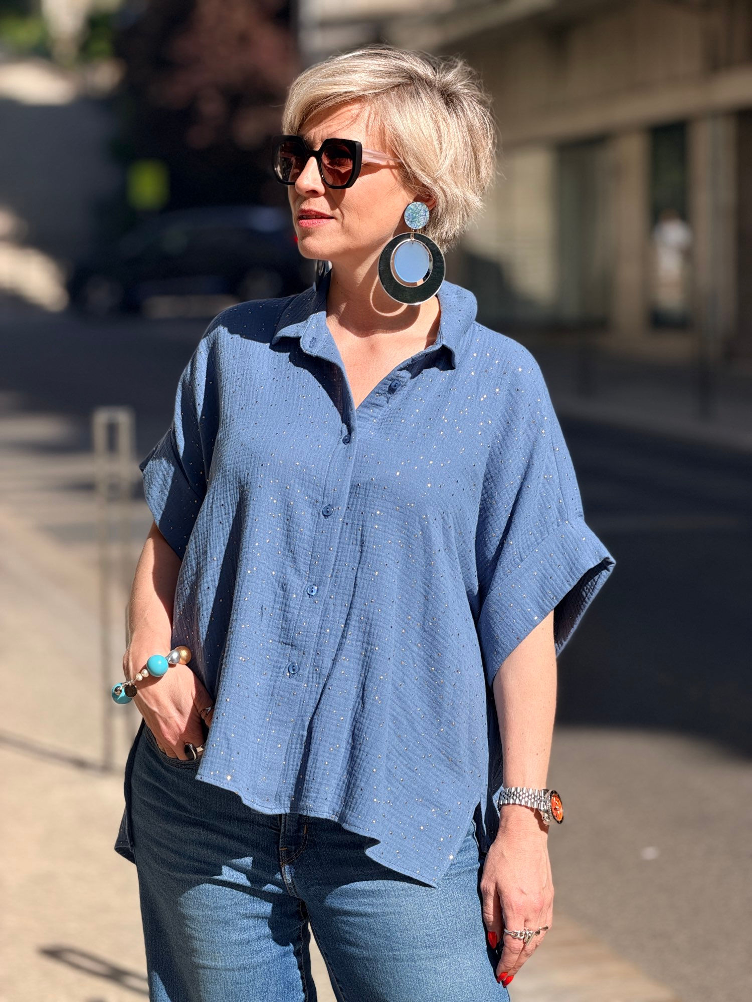 Tia bleu jean’s, version gaze de coton