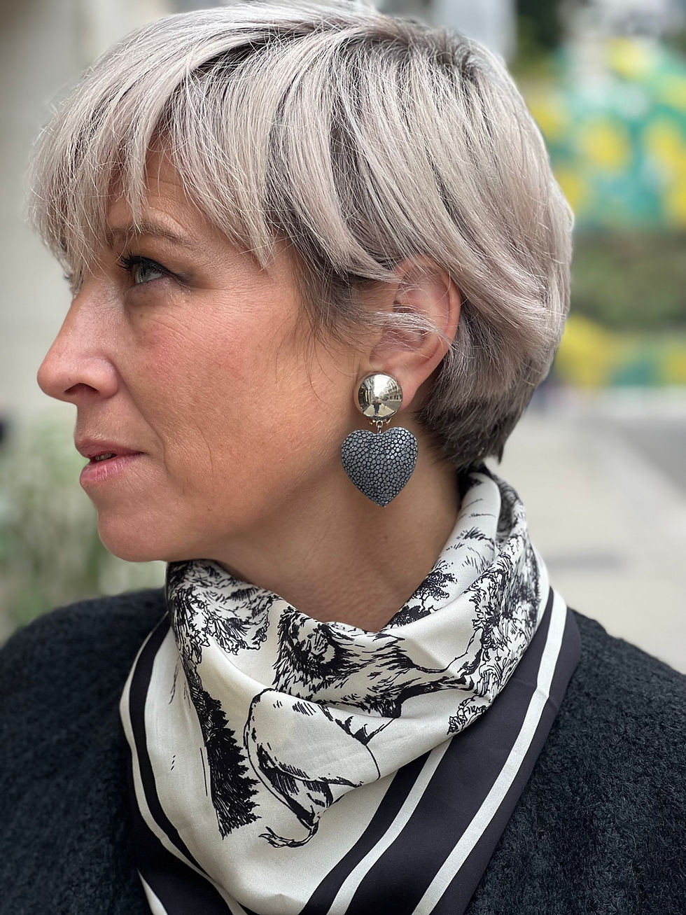 Carré, toile de Jouy