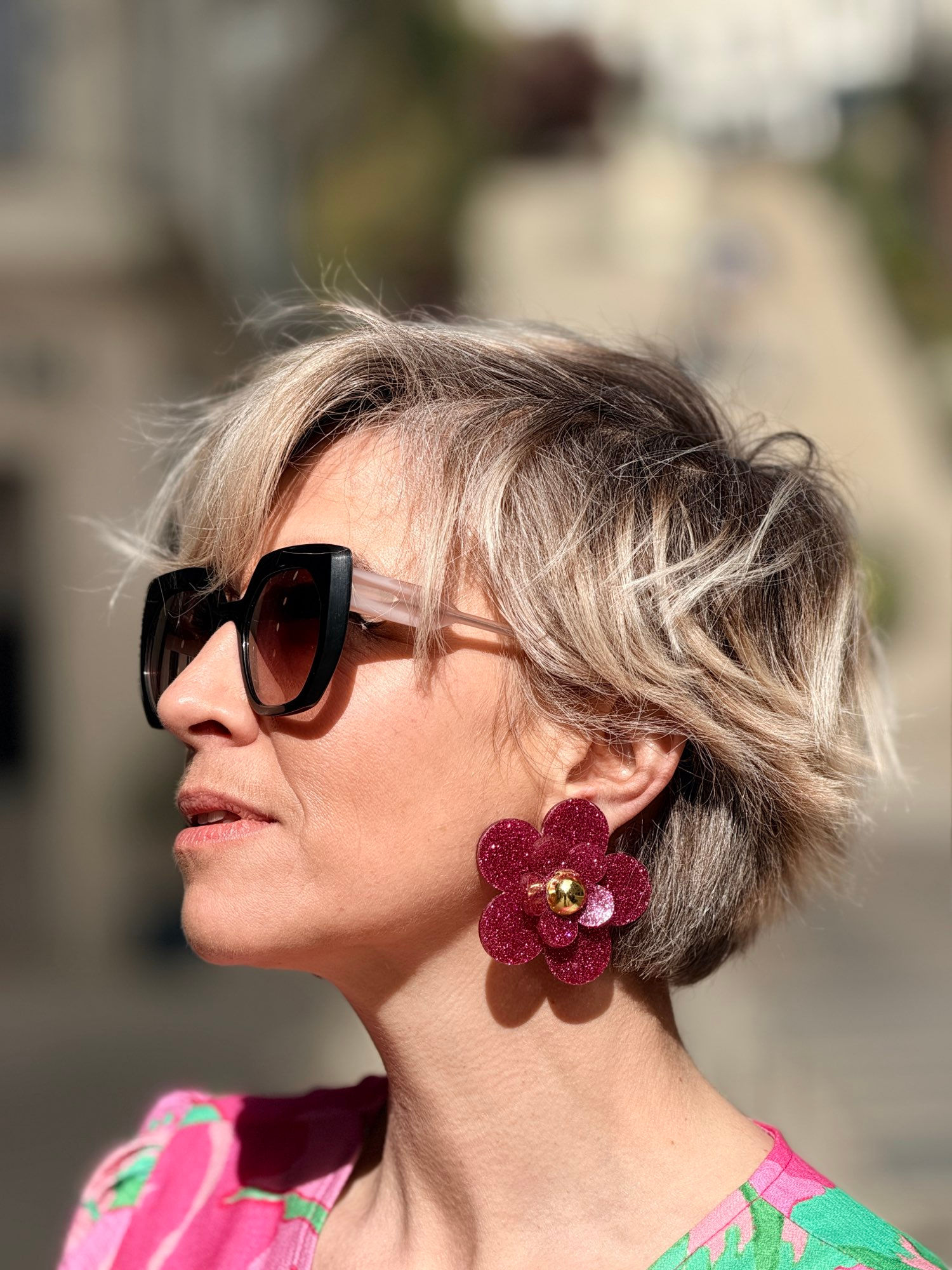Capucine - rose paillettes - Taille M