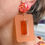 Miniature : Anouck - clémentine givré & orange transparent - taille M