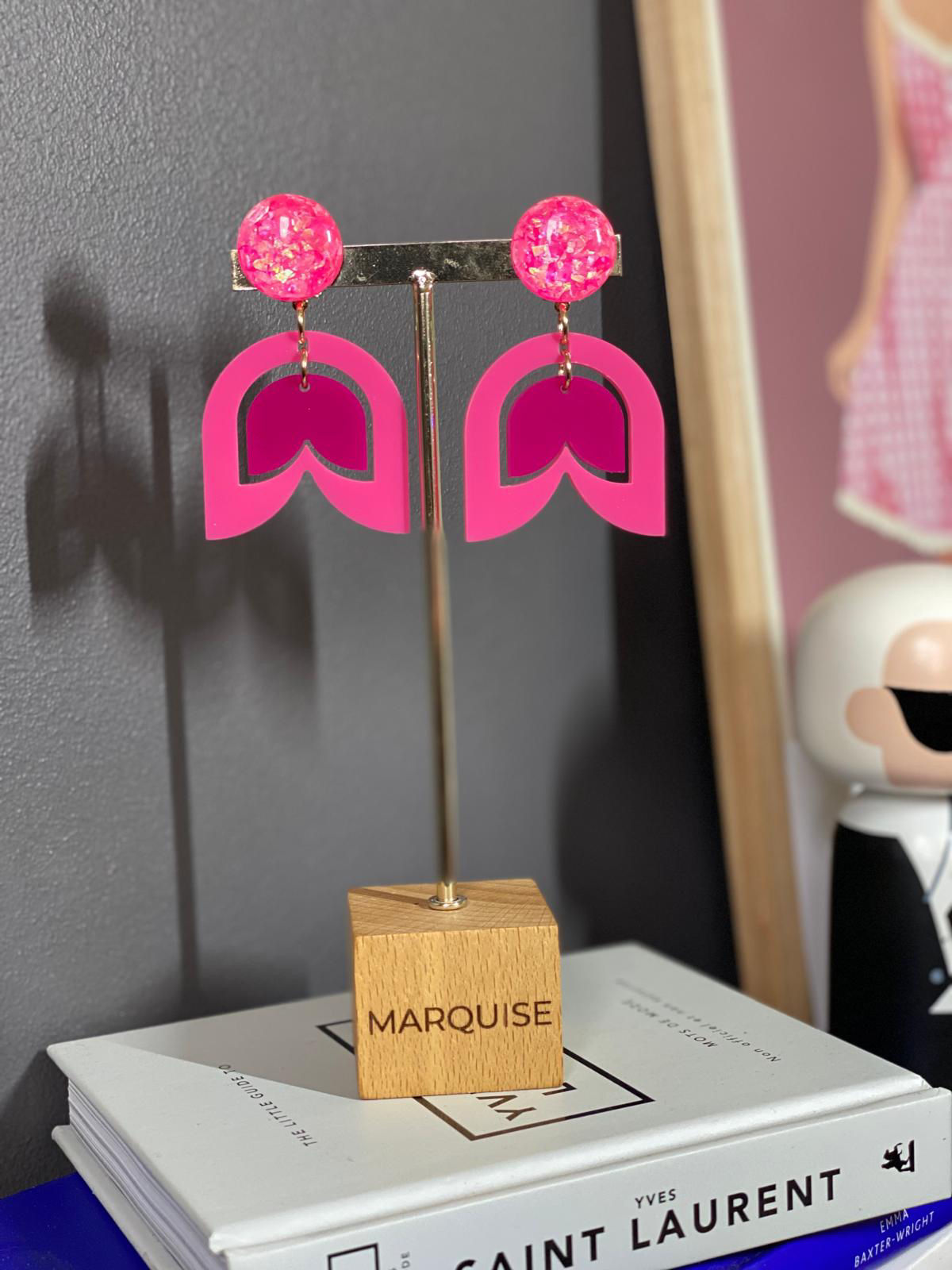 Ophélia - rose bubble & Fushia - taille S