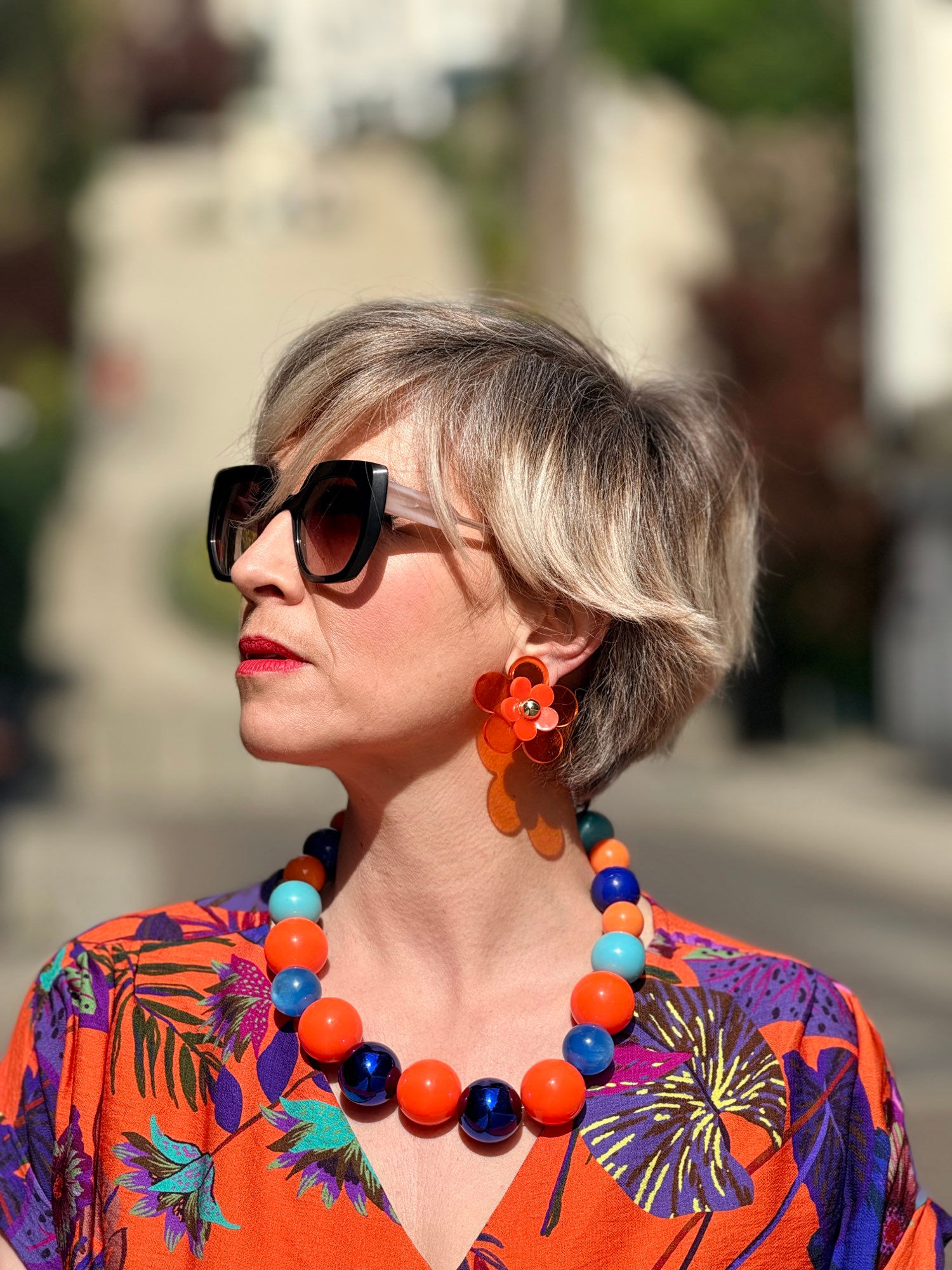 Capucine - orange Transparent & Orange pop- taille S