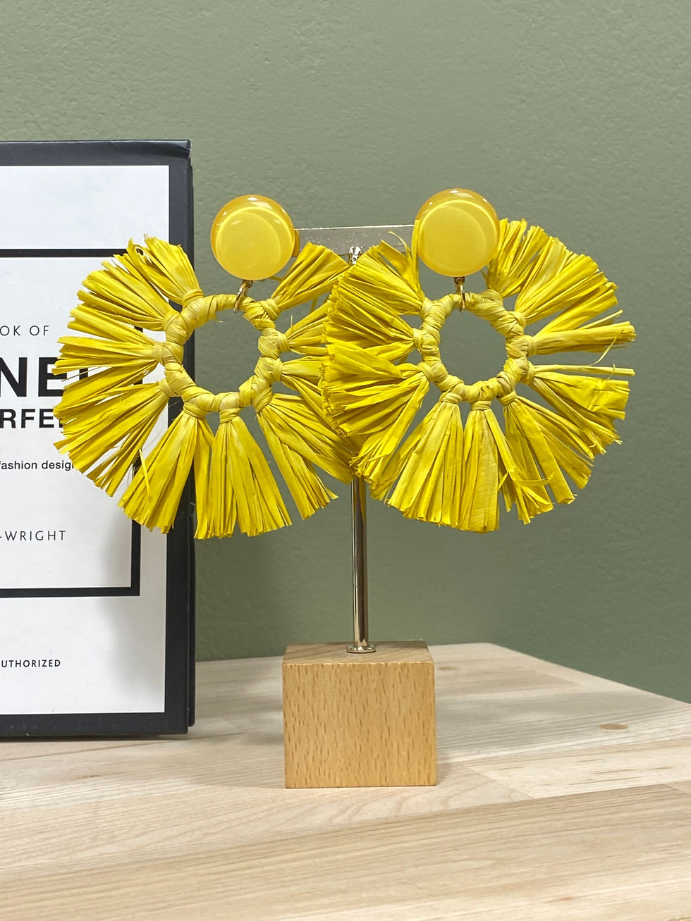 Miniature : Soleil raphia jaune