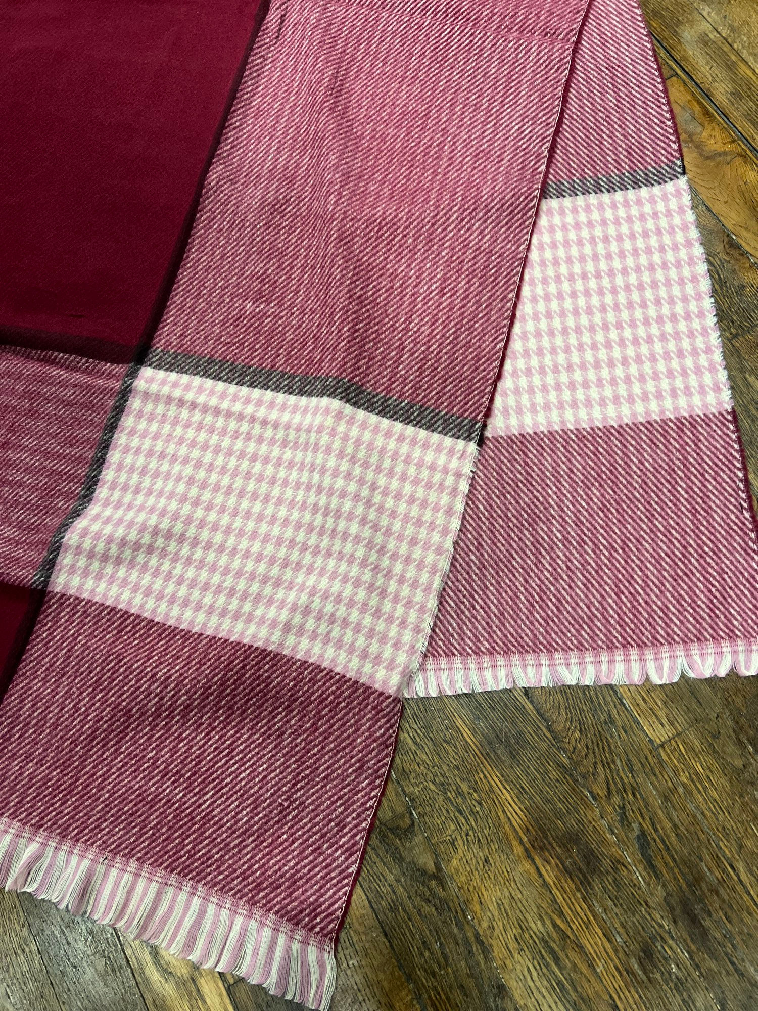 Harriette, pied de poule & vieux rose