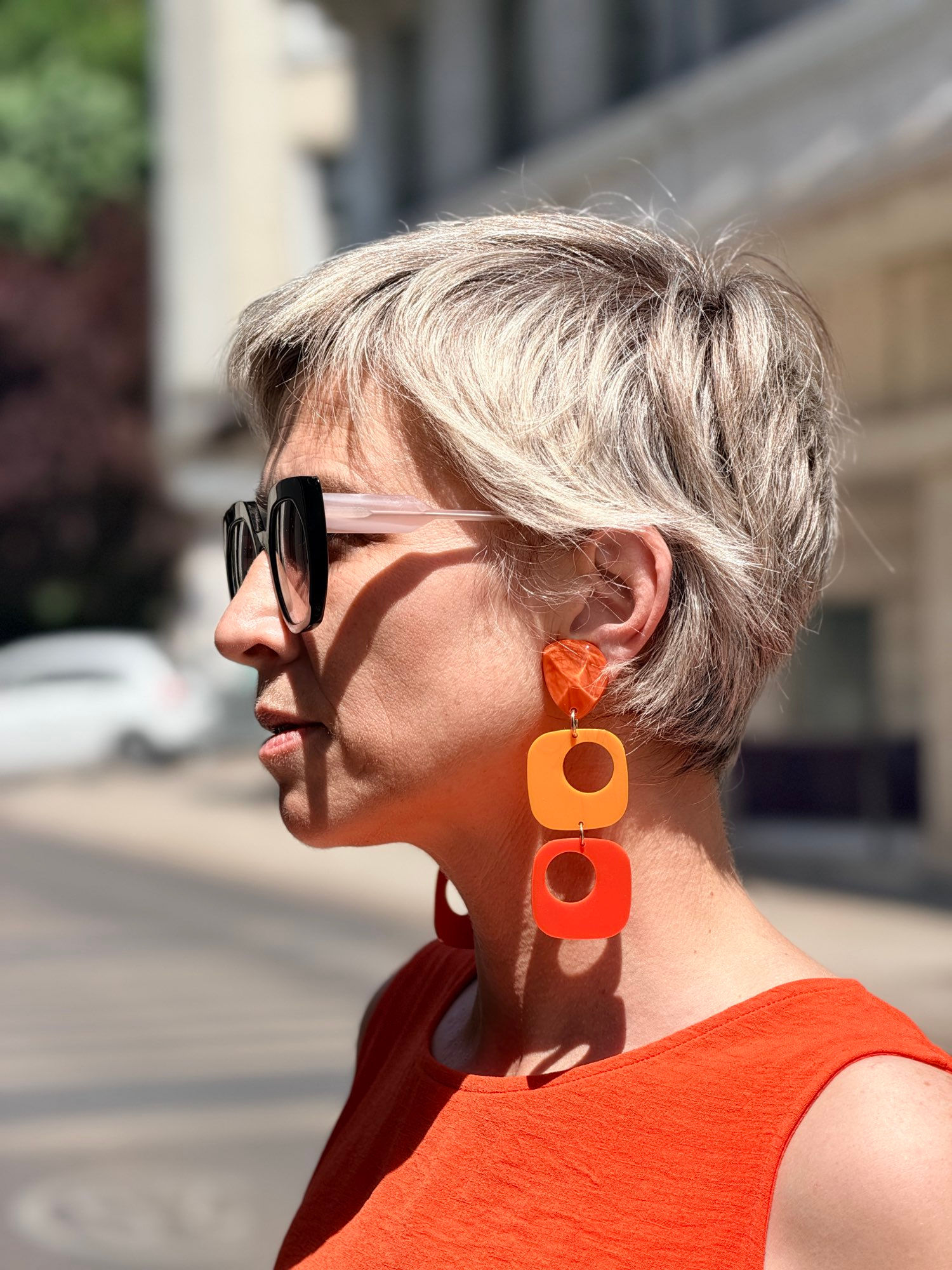 Léana, duo orange