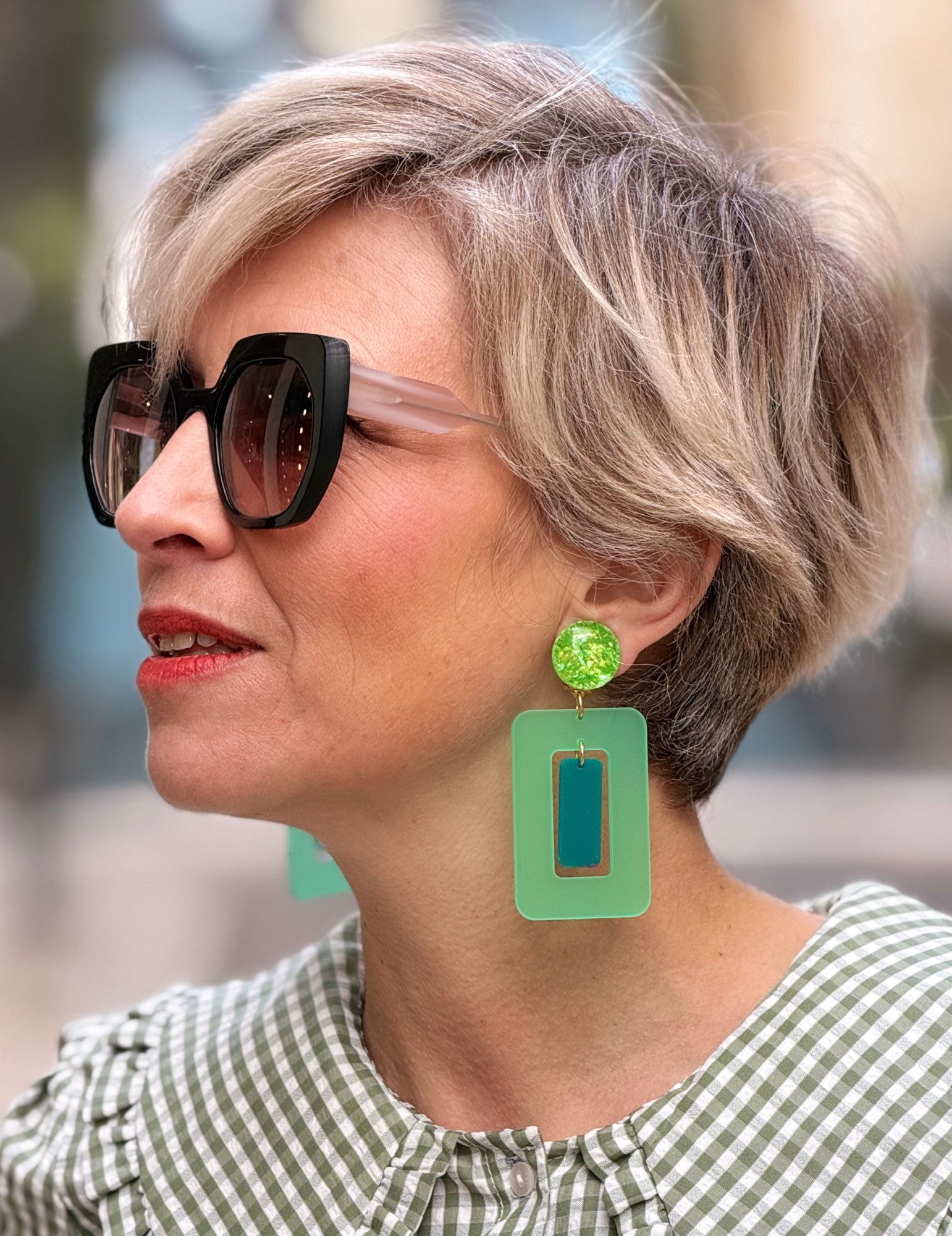 Anouck - vert givré & vert canard - taille M