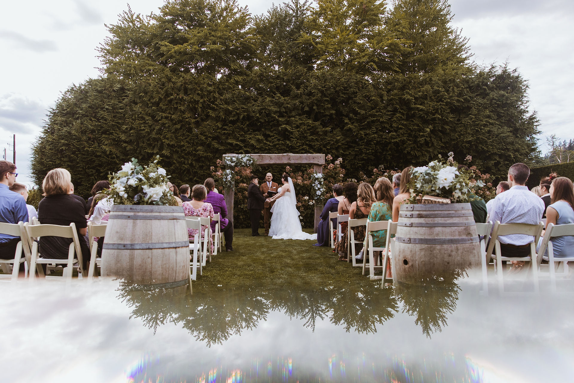 Pine Creek Nursery wedding ceremony
