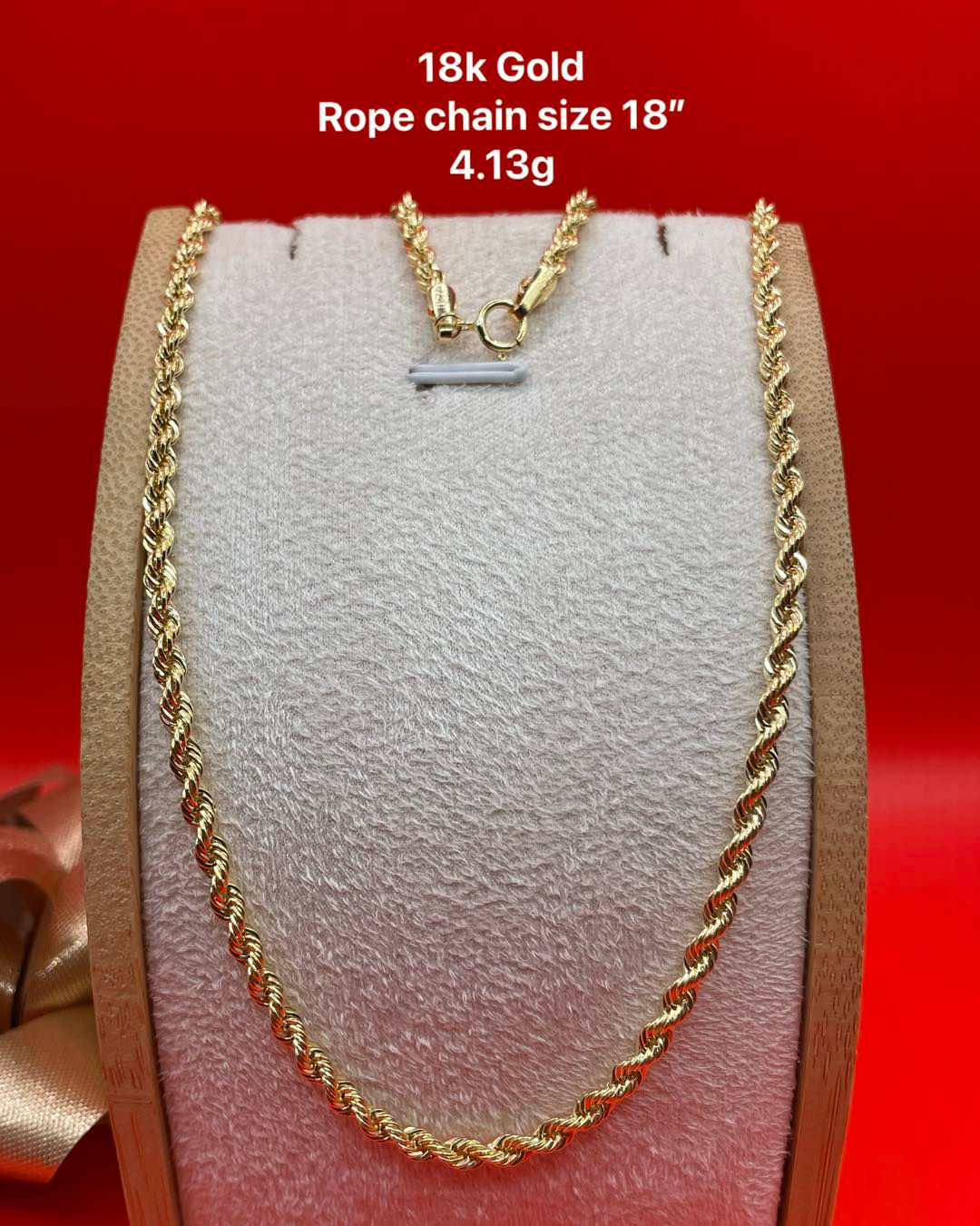 rope chain 4.13g size 18"