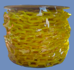 ROLLO DE CADENA PLASTICO AMARILLA