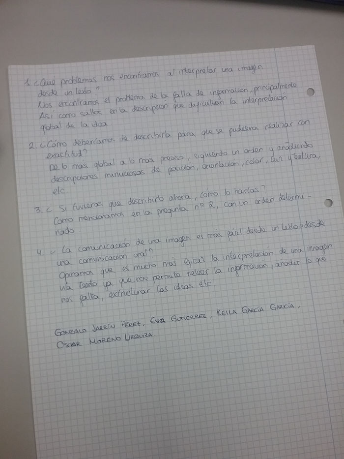 Interpretar una imagen