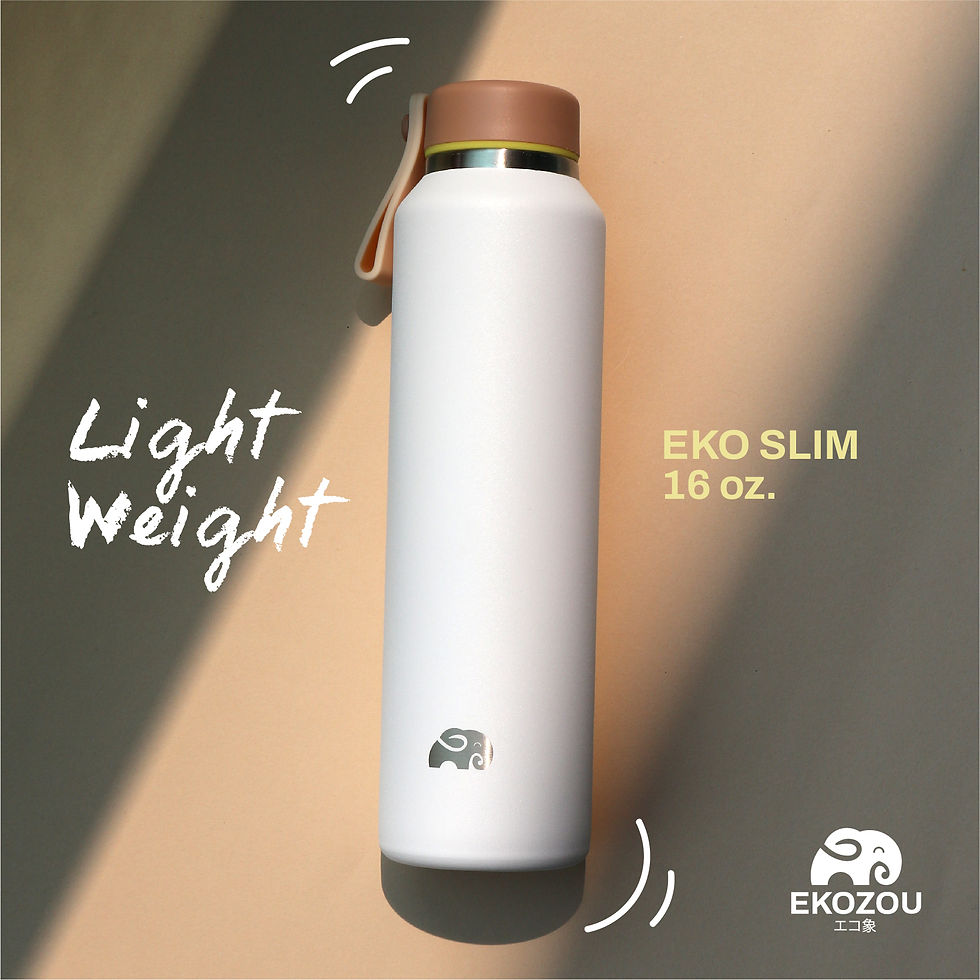 ภาพขนาดย่อ: EKOZOU Ekoslim ขวดน้ำสแตนเลส 304 ขนาด 16oz / 480ml ฝาเกลียวปิดแน่น ECOCHANG