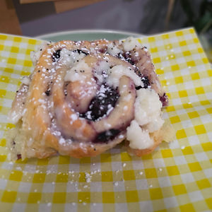 Lemon Blueberry Poppy Seed Sweet Roll