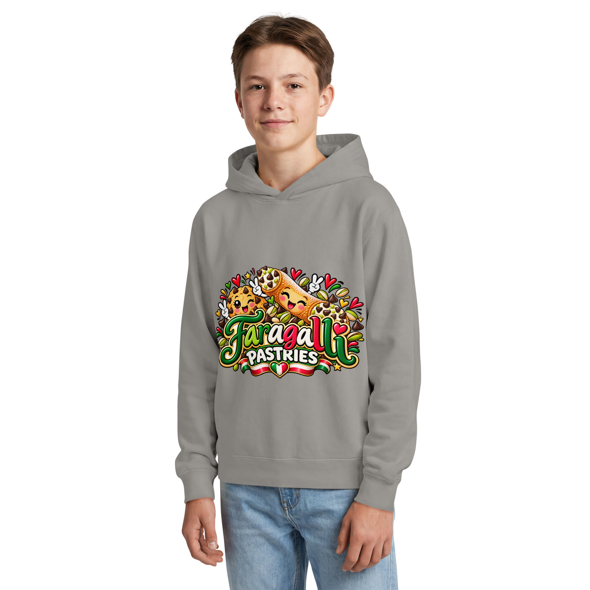 Youth lightweight hooded sweatshirt