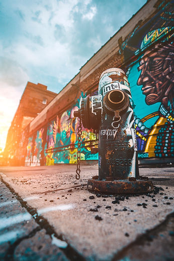 Fire Hydrant and Graffiti