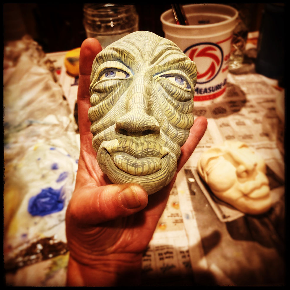 Wall piece in progress