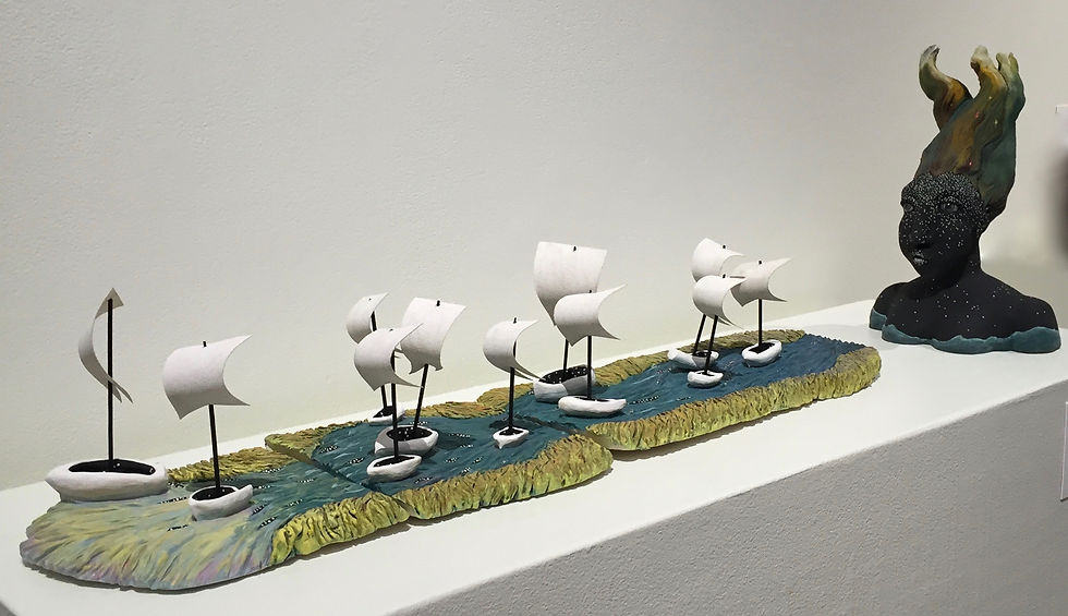 Ceramics Wind At Her Work 1