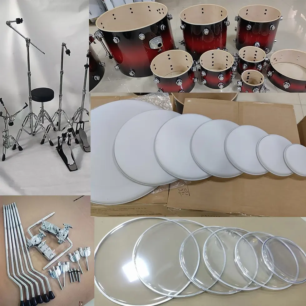 Thumbnail: Premium Quality 5 Colors Acoustic Jazz Drum Sets For kids