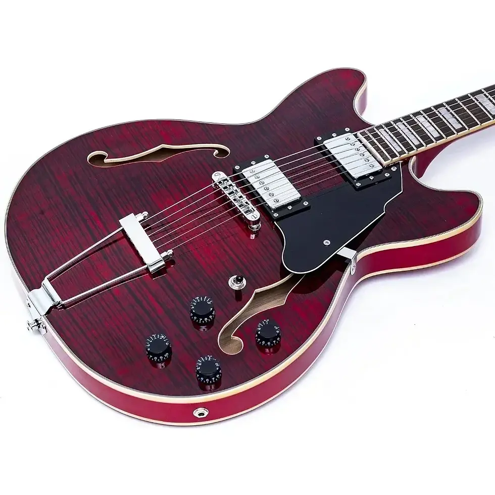 Thumbnail: Jazz Electric Guitar, Mid Air Heart Suspension Tail Bridge Style Guitar, Handbag