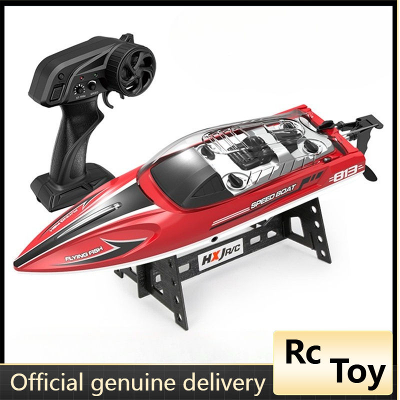 HJ813 Remote Control Boats with Light High-Speed Speedboat 25km/h Electric Water