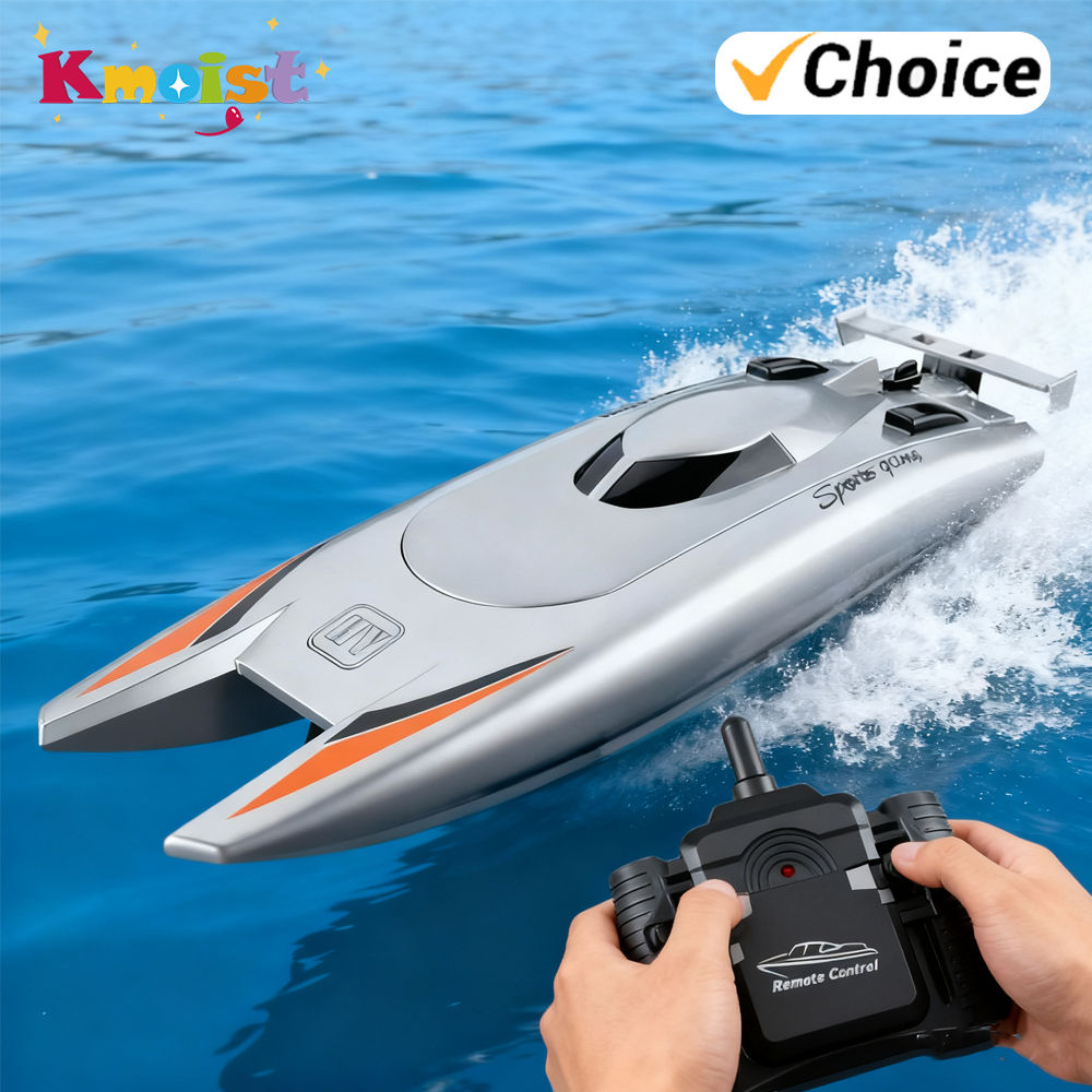 RC Boat High Speed 30 Km/h Speedboat Dual Motor Waterproof Large Size Remote Con
