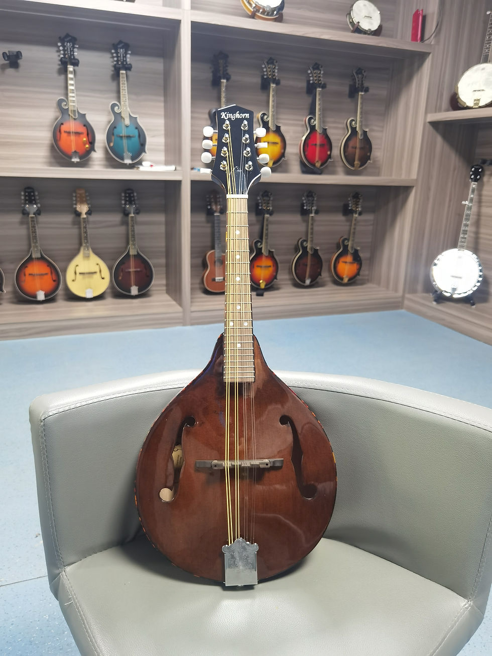 Thumbnail: KMA300E Type A panel spruce  electro-acoustic mandolin, 8 string
