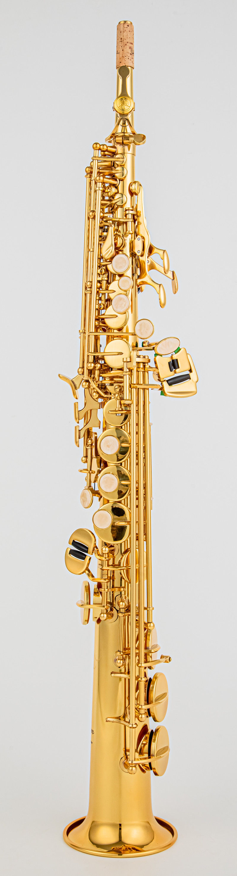 Thumbnail: 875EX Soprano Saxophone B-Flat Straight Gold Lacquered with case accessories
